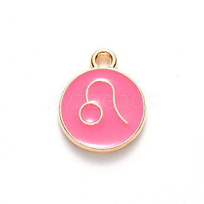 Alloy Enamel Pendants ENAM-S124-01A-03G-1