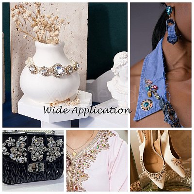 Sew on Rhinestone RGLA-T034-6x12mm-06-1