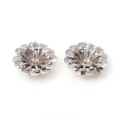 Multi-Petal Brass Bead Caps X-KK-I669-14P-1