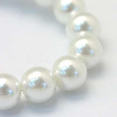 Baking Paint Glass Pearl Round Bead Strands HY-Q003-10mm-01-1