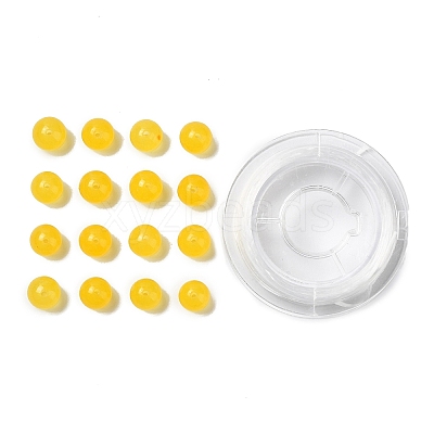 100Pcs Natural White Jade Beads DIY-SZ0004-58M-1