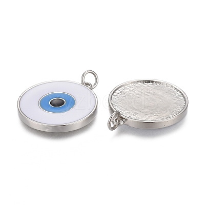 Brass Enamel Pendants KK-F821-48A-P-1