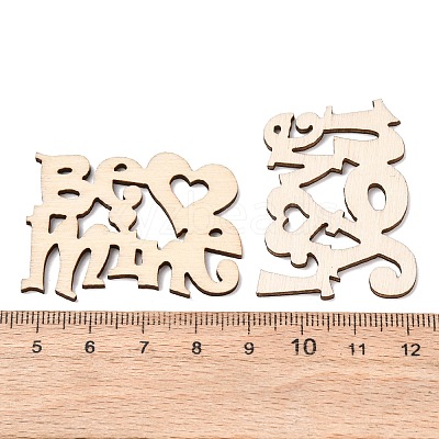 Natural Wood Cabochons WOOD-NB0001-58-1