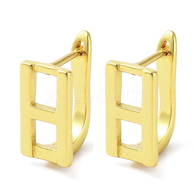 Brass Letter Stud Earrings for Women EJEW-A038-01H-G-1