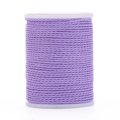 Round Waxed Polyester Cord YC-G006-01-1.0mm-11-1