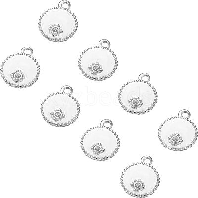 304 Stainless Steel Pendant Rhinestone Settings STAS-UN0007-21P-1