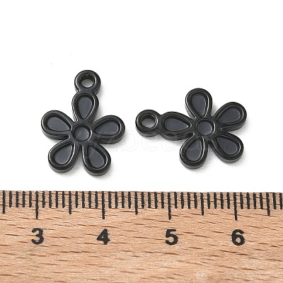 304 Stainless Steel Pendant Cabochon Settings for Enamel STAS-H240-35EB-01-1