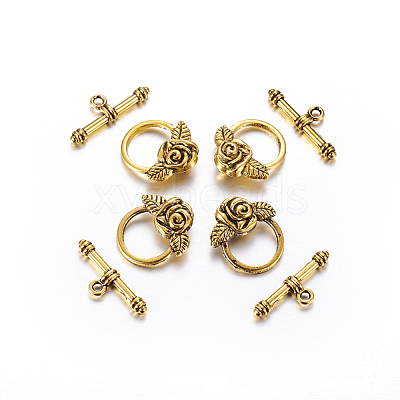 Tibetan Style Toggle Clasps LS-X-GLF0026Y-1