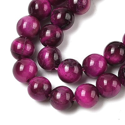 Grade AB Natural Tiger Eye Beads Strands G-B133-A02-6MM-05-1