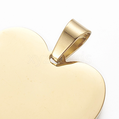 Ion Plating(IP) 304 Stainless Steel Stamping Blank Tag Pendants STAS-F213-02G-1