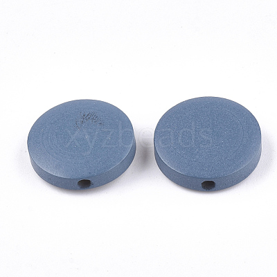 Painted Natural Wood Beads WOOD-S049-02B-03-1