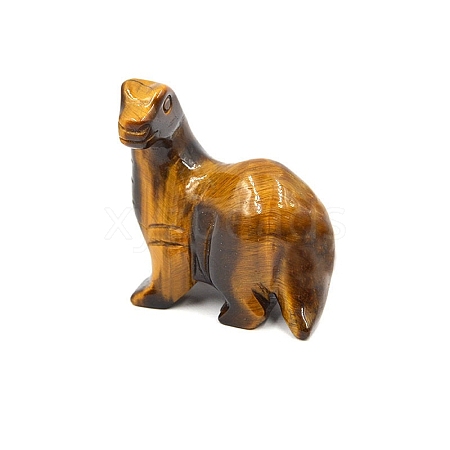 Natural Tiger Eye Carved Healing Dinosaur Figurines PW-WG86556-05-1