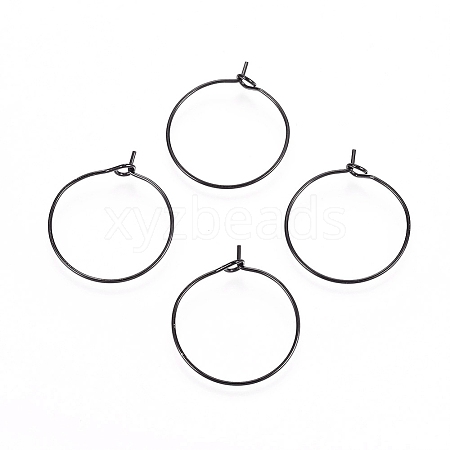 316L Surgical Stainless Steel Hoop Earring Findings X-STAS-D164-03B-1