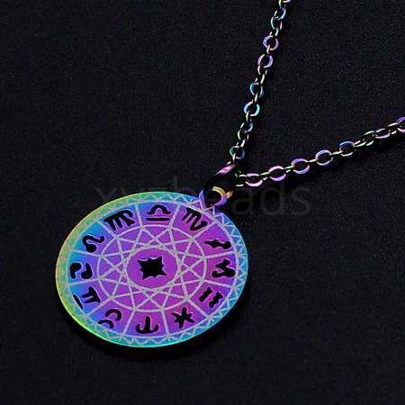 201 Stainless Steel Pendants Necklaces NJEW-S105-JN639-1