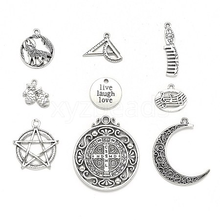 Tibetan Style Alloy Pendants TIBEP-MSMC003-AS-1