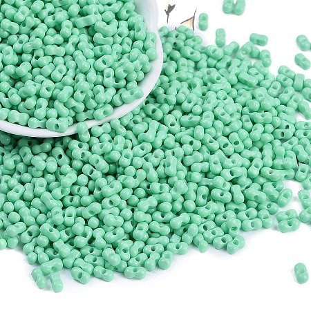 Baking Paint Glass Seed Beads SEED-K010-A07-1