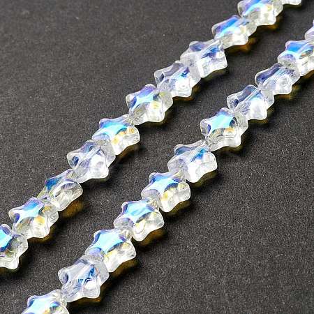 Transparent Glass Beads Strand GLAA-F112-02I-1