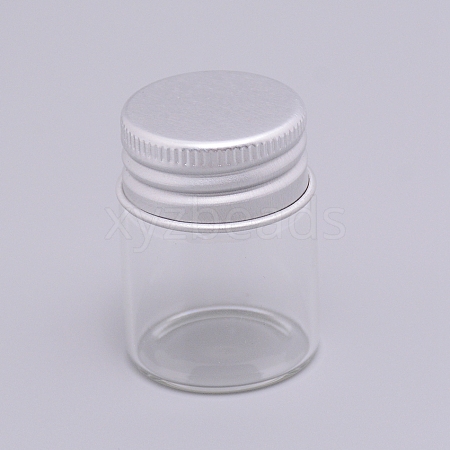 Round Glass Storage Containers for Cosmetic GLAA-WH0025-13B-1