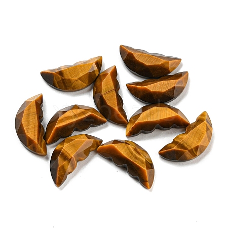 Natural Tiger Eye Butterfly Wing Cabochons G-D078-02A-1