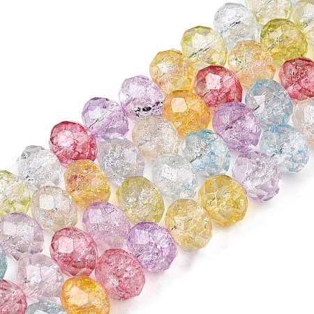 Transparent Glass Beads Strands GLAA-T023-8mm-A07-1