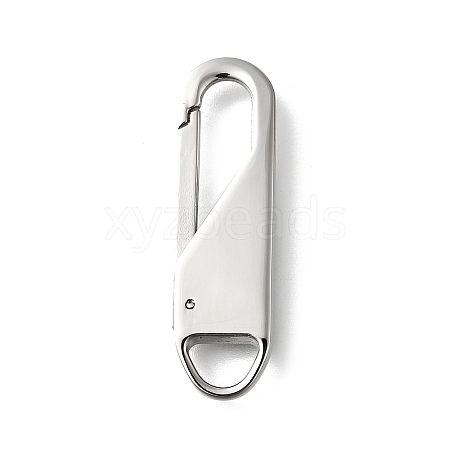 304 Stainless Steel Keychain Clasps STAS-U051-02B-P-1