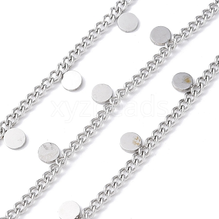 304 Stainless Steel Curb Chains CHS-G041-02P-05-1
