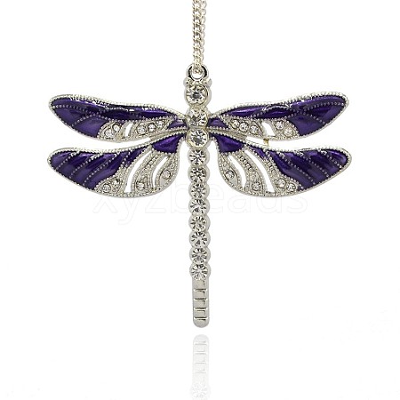 Alloy Enamel Dragonfly Big Pendants X-ENAM-L034-05P-1