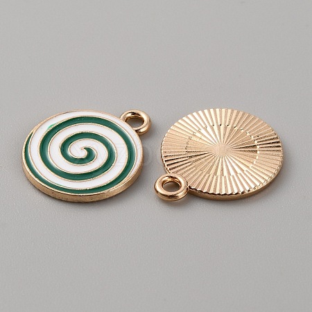 Christmas Themed Alloy Enamel Pendants ENAM-WH0058-017A-1