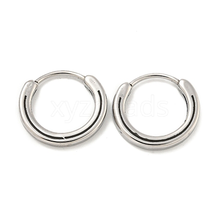 316 Surgical Stainless Steel Hoop Earrings EJEW-D096-11E-AS-1