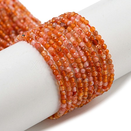 Natural Carnelian Beads Strands X-G-A129-A01-01-1