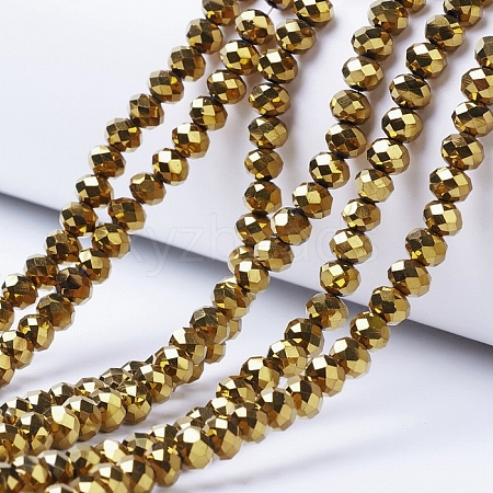 Electroplate Transparent Glass Beads Strands LS-EGLA-A034-T1mm-UA01-1