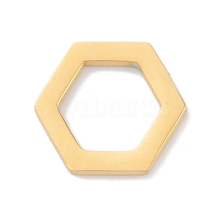 Golden Plated 304 Stainless Steel Charms STAS-K286-03D-G-1