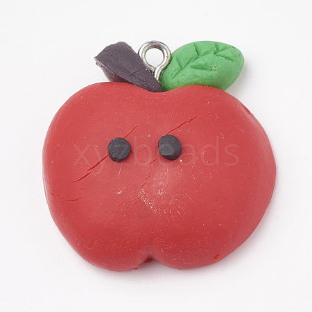 Handmade Polymer Clay Pendants CLAY-T012-05-1