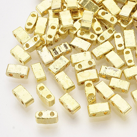 Electroplate Glass Seed Beads SEED-S023-20B-06-1