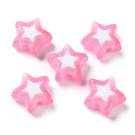 Star Acrylic Beads TACR-C001-02A-1