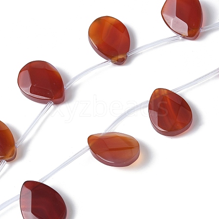 Natural Red Agate(Dyed & Heated) Beads Strands G-A259-A01-01-1