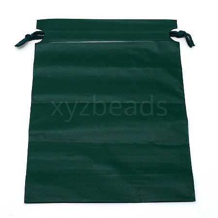 Rectangle Plastic Frosted Drawstring Gift Bags ABAG-TAC0005-01E-1