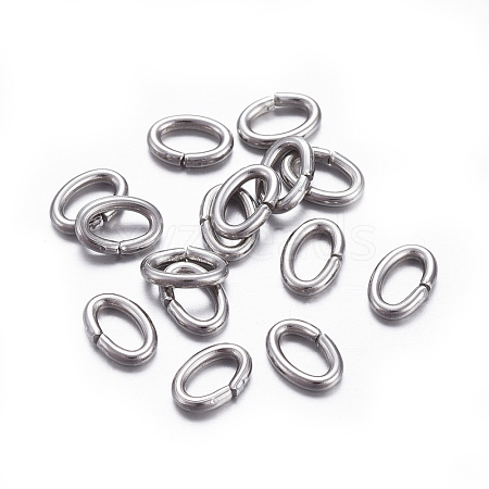 304 Stainless Steel Jump Rings A-STAS-F221-40P-K-1
