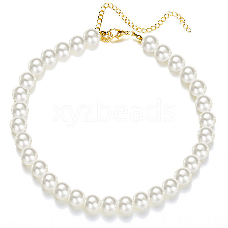 Imitation Pearl Beaded Choker Necklaces WGB7F3C-27-1