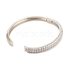 Brass Micro Pave Cubic Zirconia Bangles BJEW-F416-02P-3