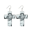 304 Stainless Steel Dangle Earrings EJEW-FS00010-1