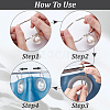 304 Stainless Steel Shower Curtain Rings for Bathroom HJEW-NB00301-3