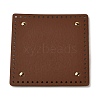 PU Leather Sqaque Long Bottom for Knitting Bag DIY-K079-02A-1