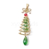 Christmas Theme Copper Wired Glass Pendants PALLOY-JF02860-1