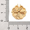 Brass Micro Pave Cubic Zirconia Pendants KK-U039-02G-3