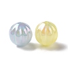 UV Plating Rainbow Iridescent ABS Plastic Glitter Beads KY-G025-05-3