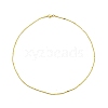 Ion Plating(IP) 304 Stainless Steel Round Snake Chain Necklaces NJEW-P285-01G-1