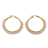 Beaded Hoop Earrings EJEW-JE03830-03-4