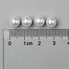 No Hole ABS Plastic Imitation Pearl Round Beads MACR-F033-7mm-24-4