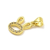 Rack Plating Brass Micro Pave Cubic Zirconia Charms KK-C074-08G-2